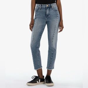 Kut From The Kloth Rachael High Rise Fab Ab Ankle Straight Leg Jeans New